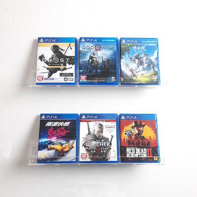 PS4PS5游戏光碟收纳层架switch游戏碟展示墙架免钉置物架压克力CD