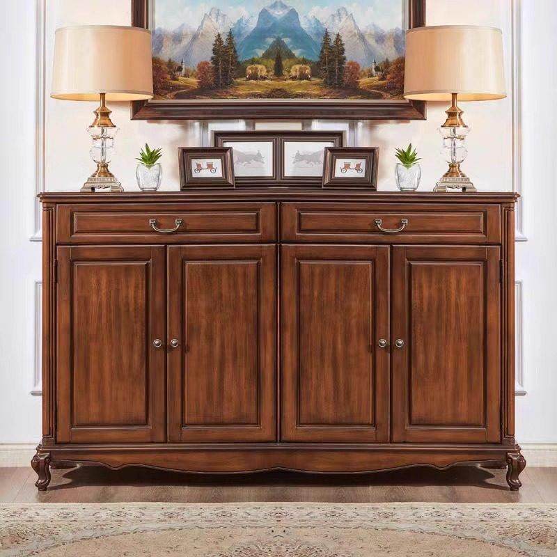 美式实木鞋柜客厅储物柜欧式复古隔断柜鞋靠墙边柜家用进门换鞋柜,住宅家具,鞋柜,淘宝优惠券,粉丝福利购,淘宝优惠卷