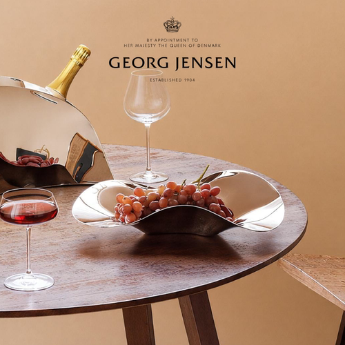 新婚礼物GeorgJensen乔治杰生INDULGENCE草莓盘水果盘零食盘