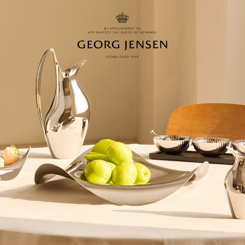 圣诞礼物GeorgJensen乔治杰生COBRA水果盘点心盘北欧零食盘客厅