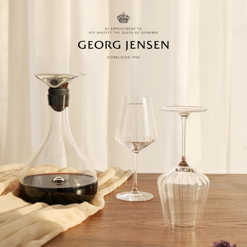 新婚礼物GeorgJensen乔治杰生WINECarafe葡萄酒醒酒器