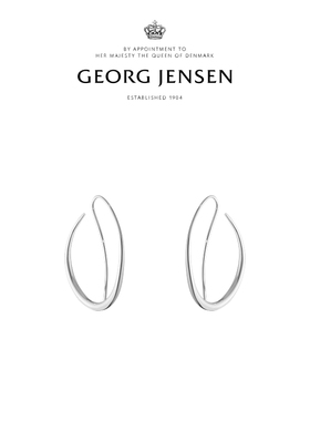 圣诞礼物GeorgJensen乔治杰生OFFSPRING拥抱系列回路耳环