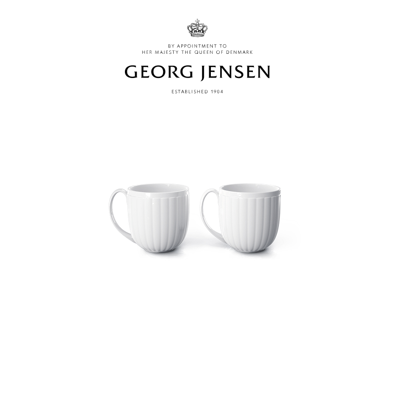 圣诞礼物GeorgJensen乔治杰生王子系列30CL马克杯套组(2件套)
