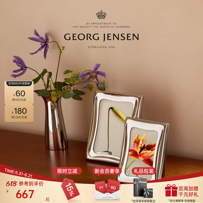 GeorgJensen乔治杰生 弧影系列磁吸相框6寸/7寸/10寸桌面摆件北欧