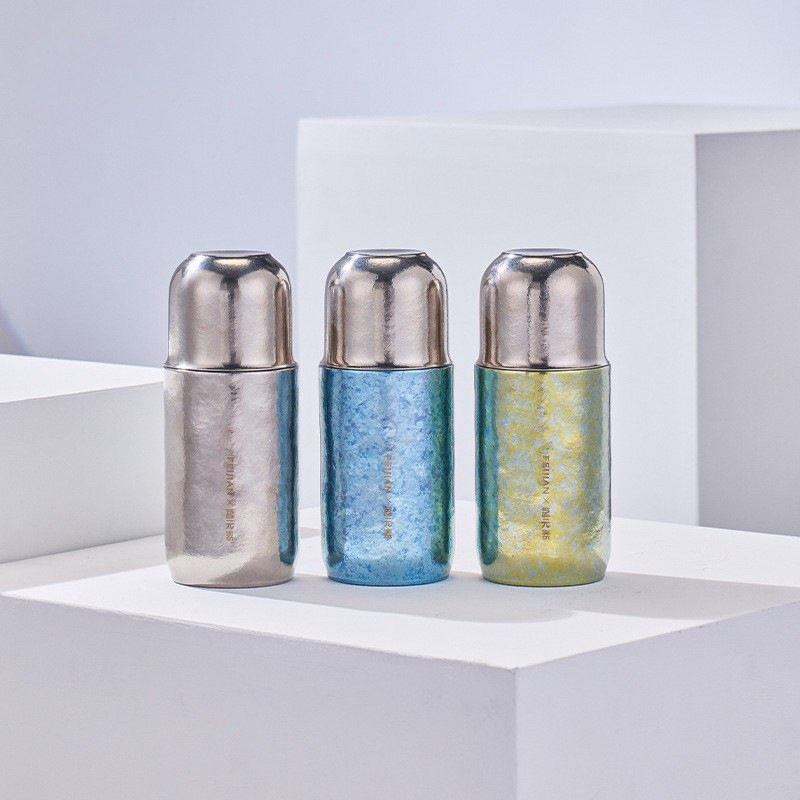 稀缺质感钛焖茶杯老焖泡杯小号纯钛保温杯家用户外车载水杯