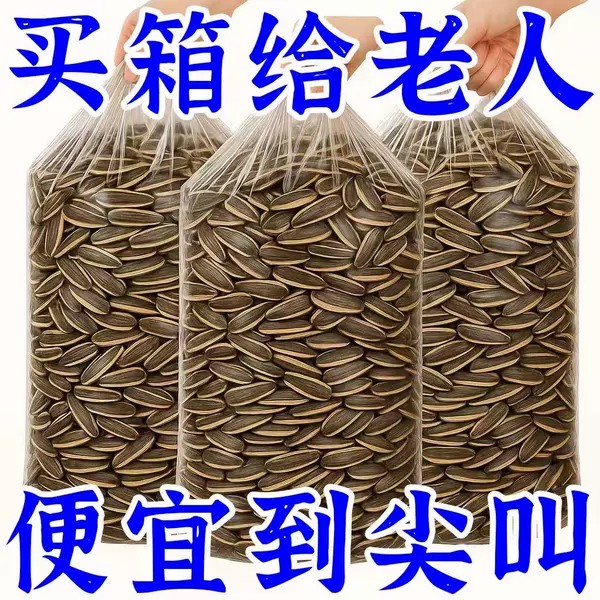 【太便宜了】现炒原味瓜子新货内蒙古大颗粒独立装葵花籽休闲批发