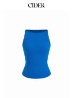 CIDER2026 Early Autumn New Cotton Blend high-elasticity boat collar ribbed Vest Top 115397201 thumbnail 8