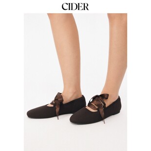 方头系带平底鞋 115115693 新品 CIDER2026春季