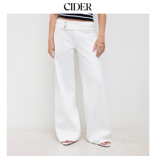 CIDER百搭神裤chic风宽松显瘦百搭阔腿直筒牛仔长裤114653184