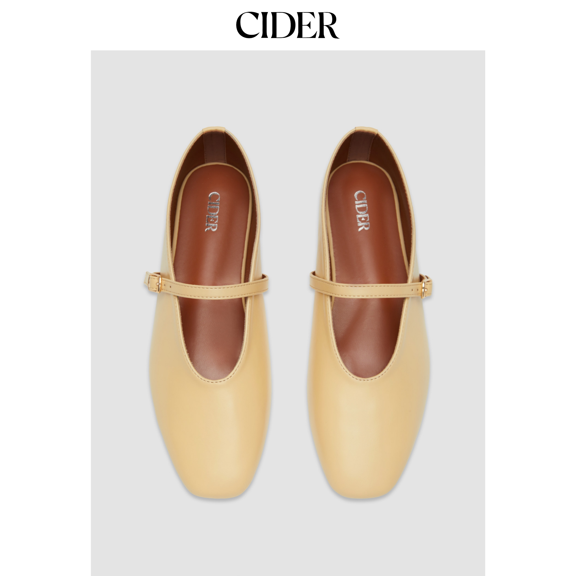CIDER秋冬新品女装经典芭蕾平底鞋113380677图片