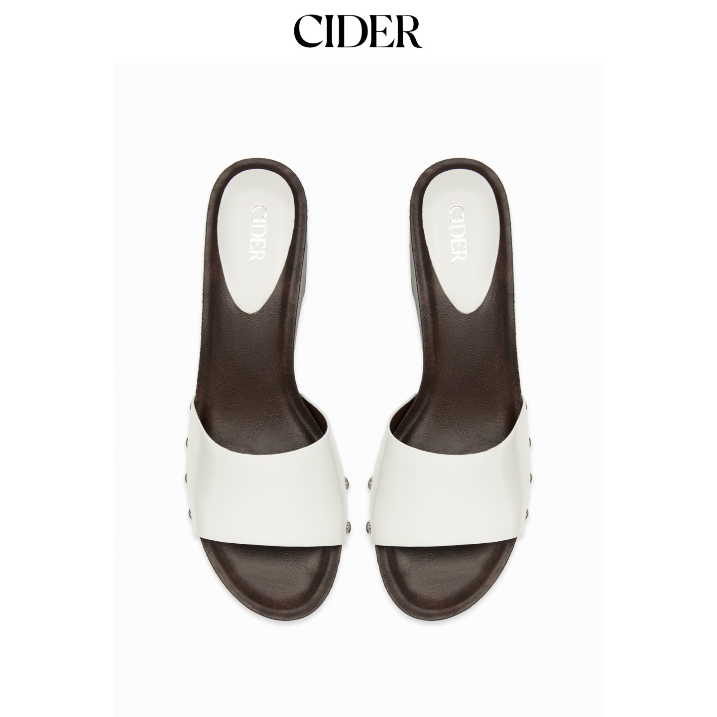 CIDER2026早秋季新品铆钉厚底穆勒凉鞋115520197图片