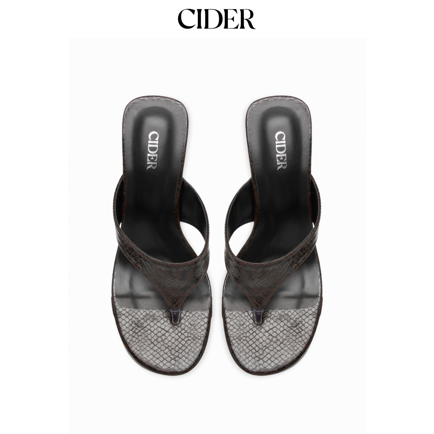 CIDER2026早秋季新品楔形夹脚凉鞋115513124图片