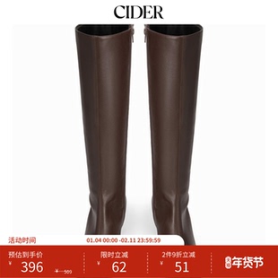 CIDER2025秋冬新品女装方头细跟过膝长靴 114834099