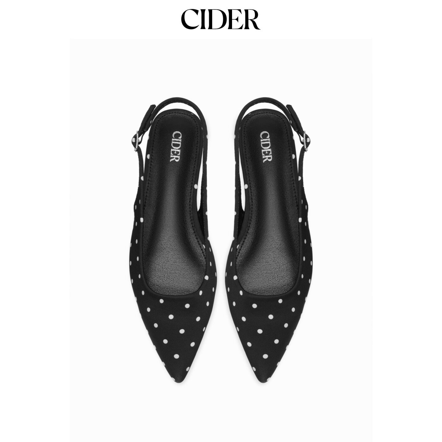 CIDER2026早秋季新品波点露跟平底鞋115465564图片