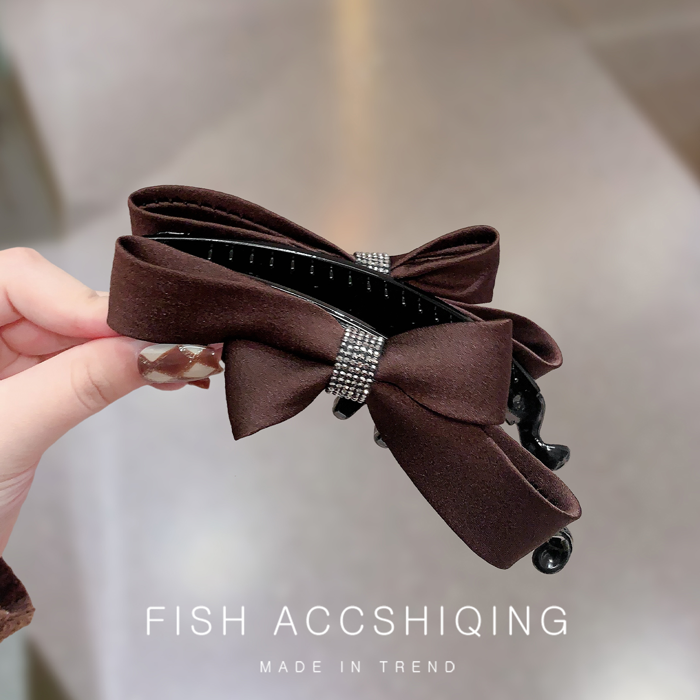 竖夹头饰洋气时尚独特漂亮香蕉夹