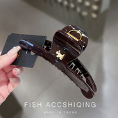 2025韩系高级感醋酸鲨鱼夹ins风后脑勺抓夹优雅气质女款 发饰头夹