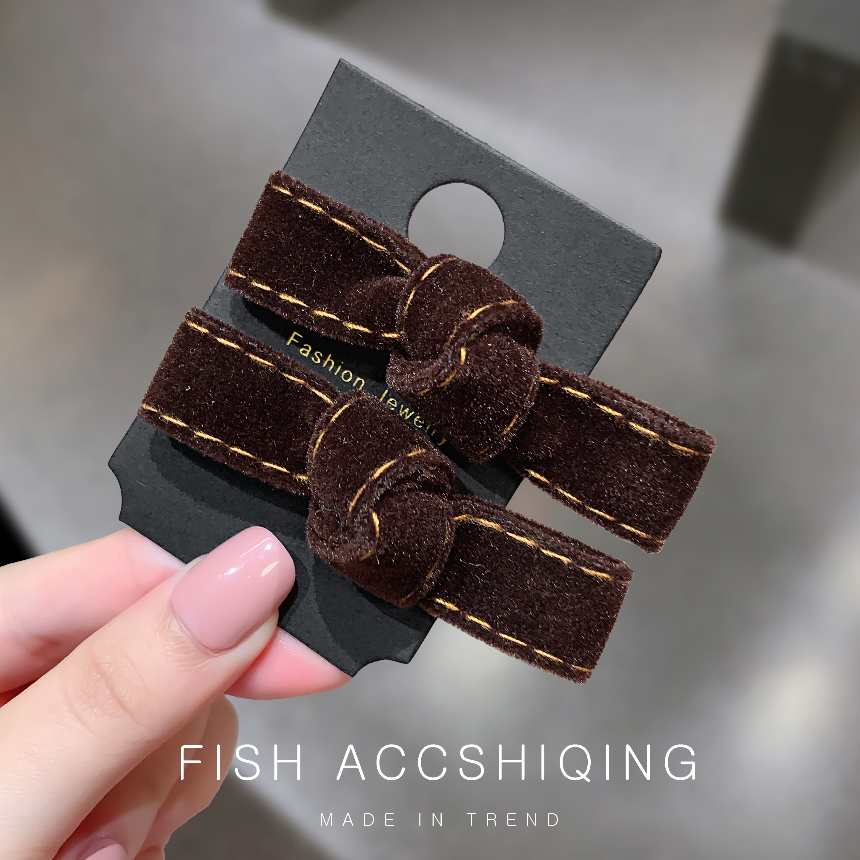 韩国东大门isn高档边夹植绒蝴蝶结发夹甜美前额侧边碎发刘海夹,饰品/流行首饰/时尚饰品新,发饰,淘宝优惠券,粉丝福利购,淘宝优惠卷