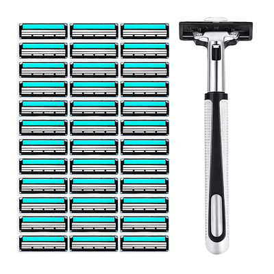 手动刮胡刀2层刀片老式刮花刀男士一次性独立包装刮胡刀刀架刀头