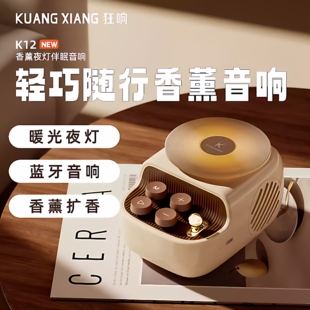 复古麦克风蓝牙音响香薰氛围感家用k歌话筒音箱生日礼物送男女生