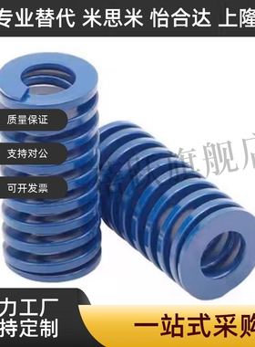 SWL30-30 35 40 45 55 60 65~300蓝色轻荷重模具弹簧矩形螺旋弹簧