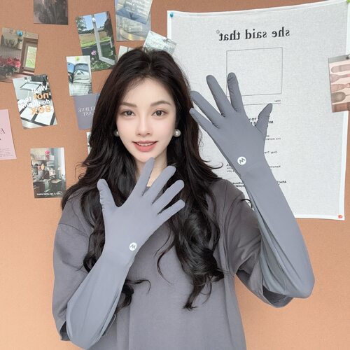 德芬妲防晒手套夏季新款冰丝袖套