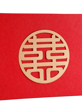 V3FP结婚陪嫁镜子一对紫檀木梳子红色喜新娘女方出嫁化妆婚礼用品