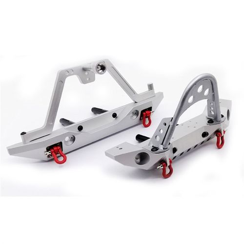 1/10仿真攀爬车TRX4 SCX10 90046 保险杠 金属前后防撞 备胎架