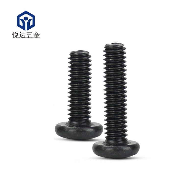 铁镍十字圆头机牙螺丝PM1.4X2/2.5/3/3.5/4/4.5/5/6/8/10盘头螺钉