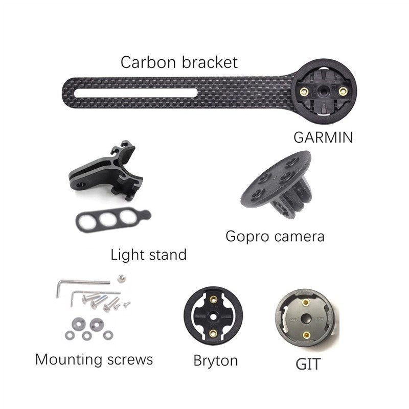 码表支架一体弯把多功能延长支架 适用百锐腾一体把手wahoo码表架