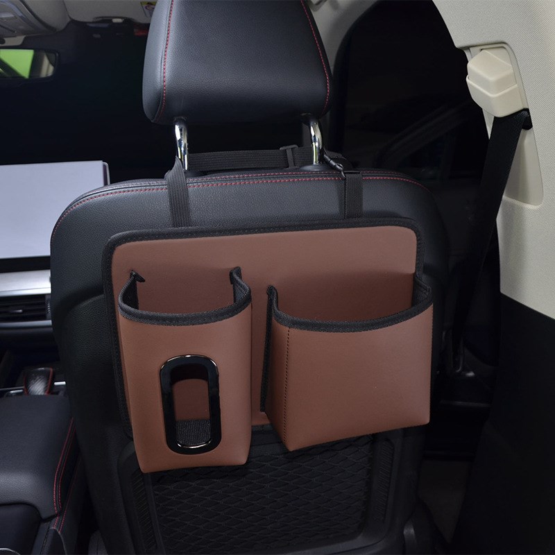 车载座椅后排收纳多功能车椅背置物架车座挂袋手机储物盒车内实用