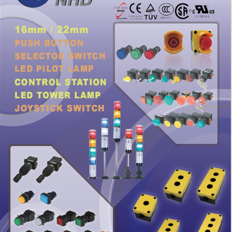贺电按钮开关NPB22-F11GA NPL22-E11GA NPB22-E10RA NPL22-M01YA