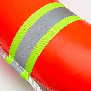 救生圈船用专业实心泡沫反光塑料成人大人PVC紧急应急防汛救生圈