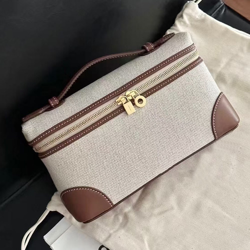 lp19饭盒包帆布拼色复古小方包