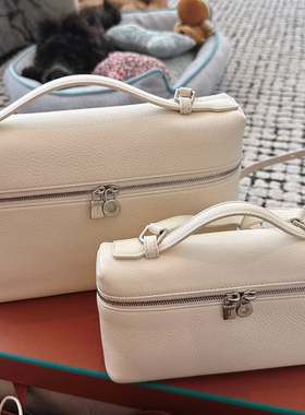 LP19饭盒包大号荔枝纹牛皮包女2025新款单肩包上班通勤包小众斜挎