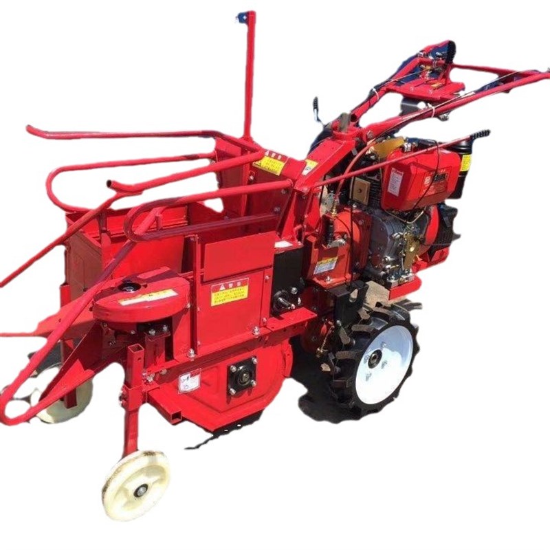 河南山地玉米收割扒皮一体机手扶拖拉机玉米收割机 家用掰玉米脱