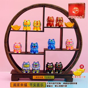 可爱创意狮三百风狮爷闽南石狮子厦门鼓浪屿纪念品小摆件伴手