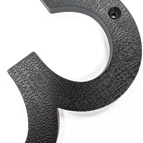 创旭12英寸ABS字母纹黑色金色银色别墅庭院民宿酒店数字门牌号