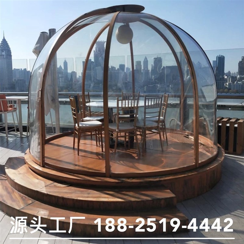 旋转透明玻璃泡泡屋球球形帐篷酒店圆型星空房帐篷酒店网红餐厅