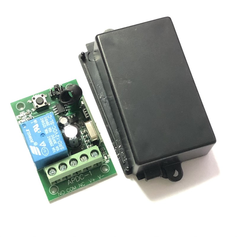 学习型12V24V一路超外差无线接收板单路门禁开关控制器可延时模块