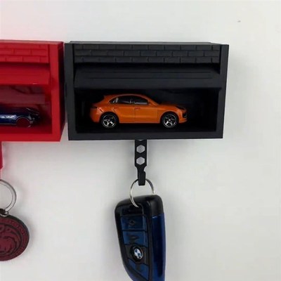 带开门的车库钥匙挂扣Car Garage Key Holder with Opening Door