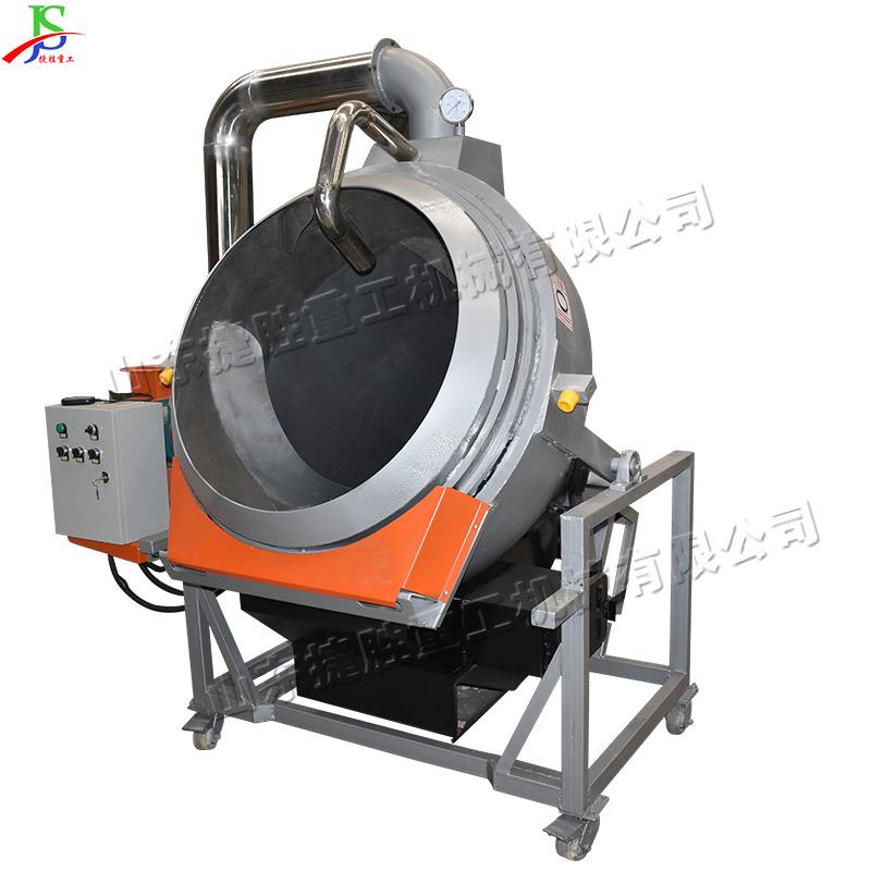 朝天锅茶叶翻炒杀青机°旋转茶叶翻炒机燃柴式仿手工炒茶锅