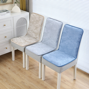 高档直背全包一体椅套凳子套罩坐垫简约实木椅子套罩老式椅子套罩