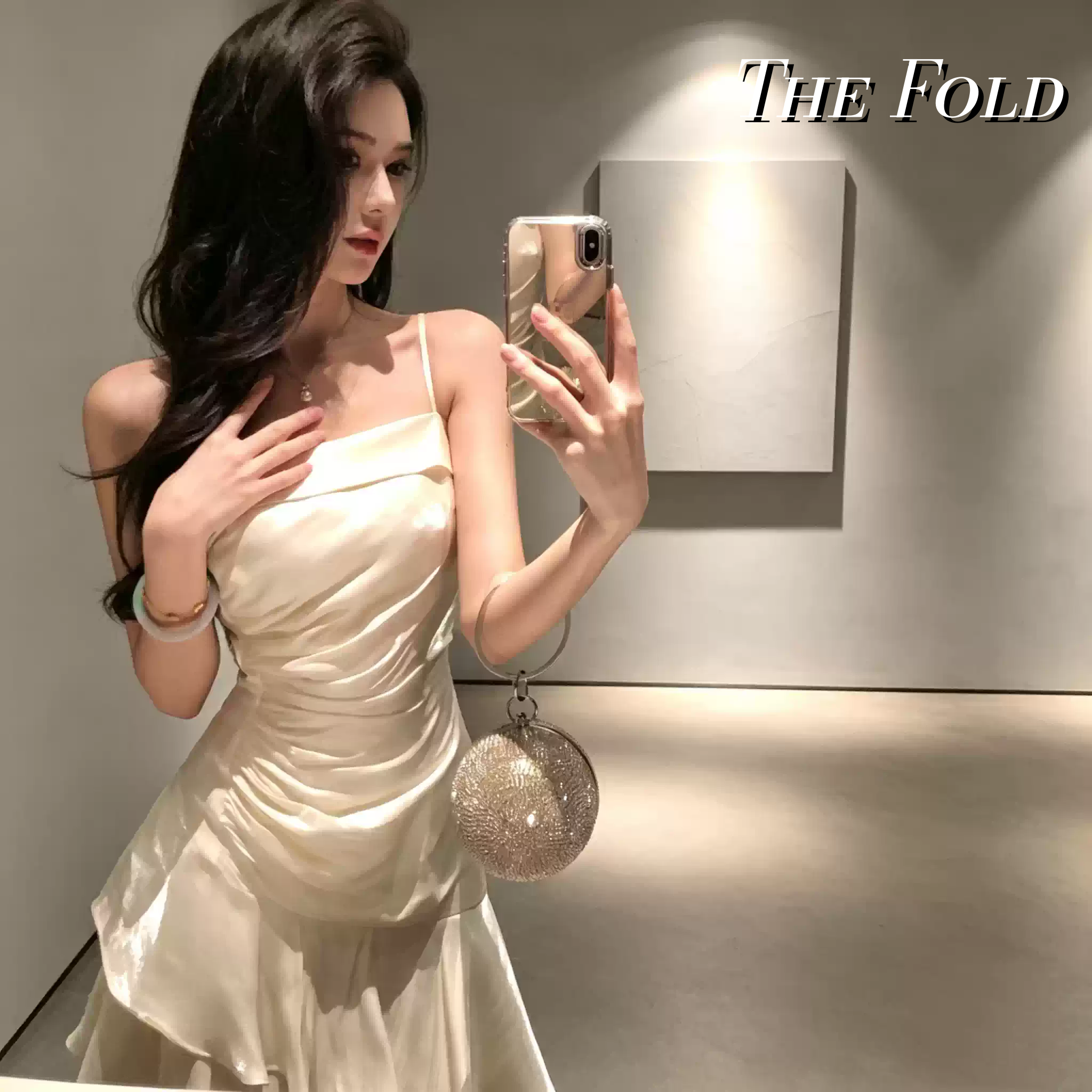 The Fold新款吊带连衣裙长裙极简高级感高端轻奢女夏气质鱼尾礼服