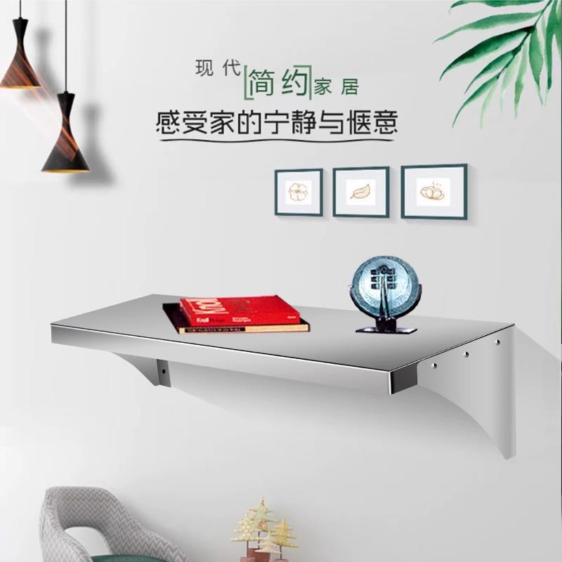 厨房不锈钢墙壁置物架微波炉壁挂式上吊架烤箱收纳层架吊架挂架