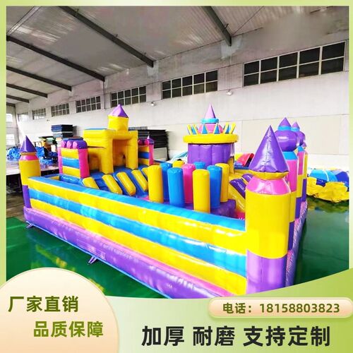 室外大型淘气堡儿童游乐园充气城堡蹦蹦床滑梯户外网红摆摊设备
