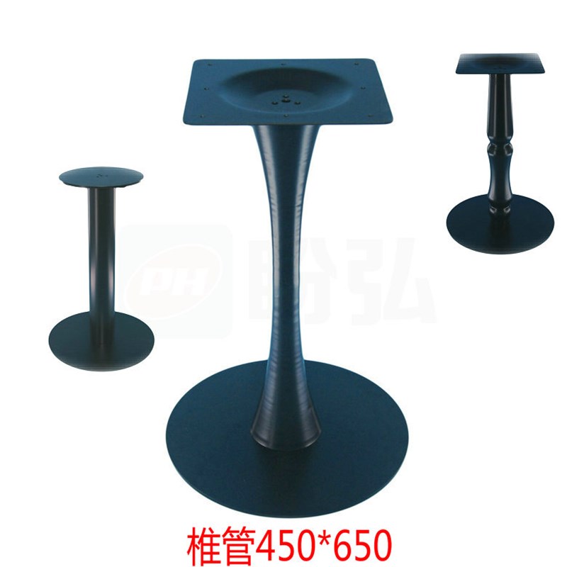 铁艺桌腿桌脚 圆桌脚 餐桌腿 平板圆台脚 简约餐台支架 道具展架