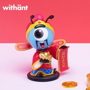 WithAnt 财神蚂蚁公仔动漫手办新年礼物摆件硬体摇头公仔汽车饰品