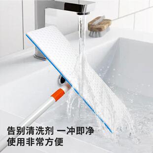 高密度纳米海绵平板拖把头替换头通用加厚拖把配件家用拖把替换布