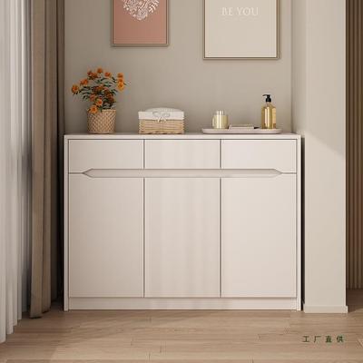 实木阳台储物柜防晒置物柜家用大容量杂纳柜子地柜矮柜定制飘窗