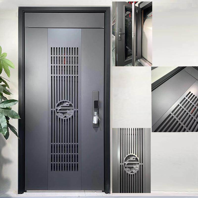浙琦祥云降福甲级安全防盗门智能门锁家用入户门进户门单门子母门